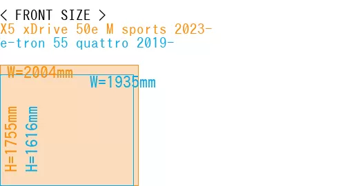 #X5 xDrive 50e M sports 2023- + e-tron 55 quattro 2019-